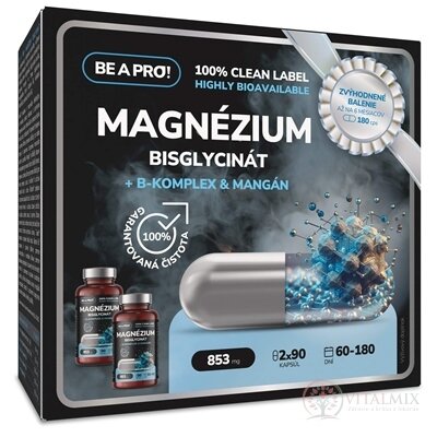 BE A PRO! MAGNÉZIUM BISGLYCINÁT dvojbalenie cps 2x90 ks
