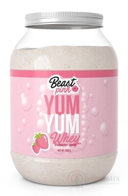 BeastPink Yum Yum Whey PROTEIN strawberry splash, srvátkový proteínový prášok 1x1000 g