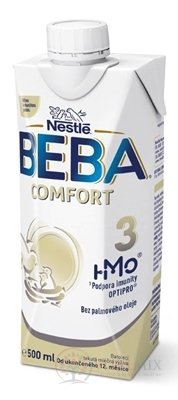 BEBA COMFORT 3, HMO, tekutá mliečna výživa pre malé deti, 500 ml