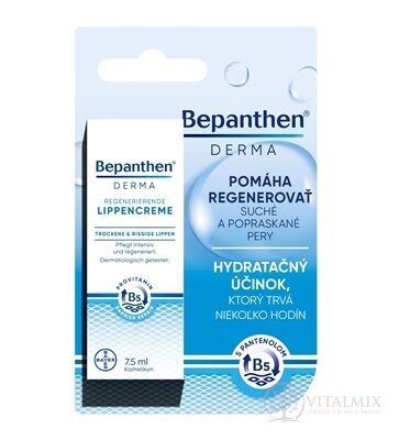 Bepanthen DERMA Krém na pery tyčinka s panthenolom 1x7,5 ml