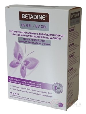 BETADINE BV GÉL vaginálny gél 40 g + 7 aplikátorov, 1x1 set