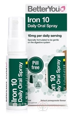 Better You ŽELEZO 10 mg orálny sprej 1x25 ml