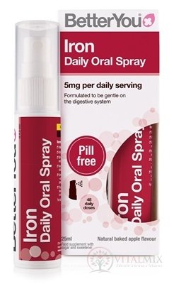Better You ŽELEZO 5 mg orálny sprej 1x25 ml