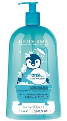 BIODERMA ABCDerm Gel moussant jemný čistiaci gél 1x1 l