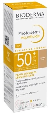 BIODERMA Photoderm Aquafluid svetlý SPF 50+ V3 opaľovací krém (inov.12/2022) 1x40 ml