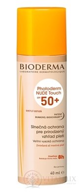BIODERMA Photoderm NUDE Touch SPF 50+ tónovací fluid svetlý 1x40 ml