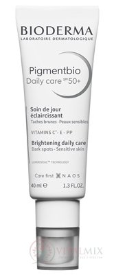 BIODERMA Pigmentbio Denný krém SPF 50+ zosvetľujúci 1x40 ml