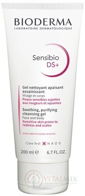 BIODERMA Sensibio DS+ gel moussant jemne čistiaci penivý gél 1x200 ml
