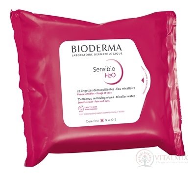 BIODERMA Sensibio H2O micelárne obrúsky 1x25 ks