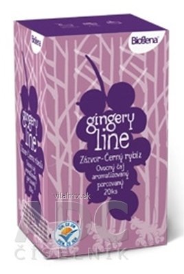 Biogena GINGERY line Zázvor & Čierna ríbezľa čaj 20x2 g (40 g)