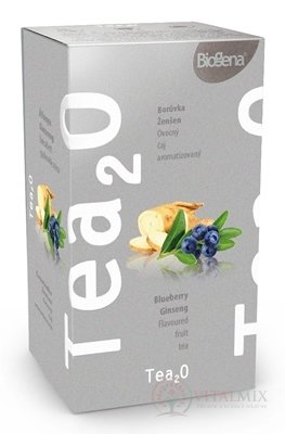 Biogena Tea2O Čučoriedka & Ženšen ovocný čaj 20x2,3 g (46 g)