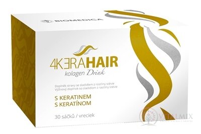 BIOMEDICA 4KƎRAHAIR Kolagen drink s keratínom 1x30 vreciek