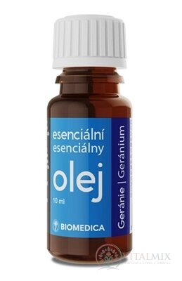 BIOMEDICA Esenciálny olej Geránium olej 1x10 ml