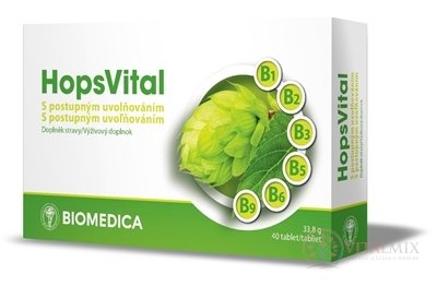 BIOMEDICA HopsVital tbl s postupným uvoľňovaním 1x40 ks
