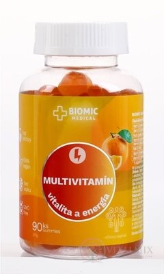 BIOMIC MULTIVITAMÍN gummies, pomarančová príchuť 1x90 ks