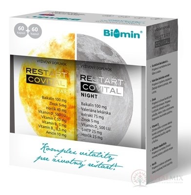 Biomin RESTART COVITAL Restart Covital Day 60 ks + Restart Covital Night 60 ks, 1x1 set