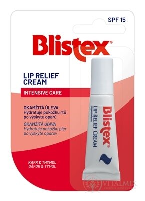 Blistex LIP RELIEF CREAM INTENSIVE balzam na pery, krém v tube 1x6 ml