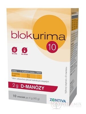 Blokurima 2 g D-MANÓZY vrecúška (40 g) 1x10 ks