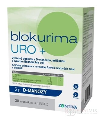 Blokurima URO+ 2g D-manózy vrecká 1x30 ks