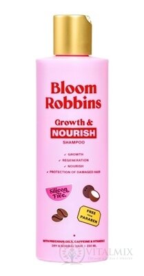 Bloom Robbins Growth & NOURISH SHAMPOO šampón na suché a normálne vlasy 1x250 ml