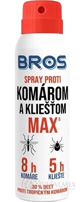 BROS spray proti komárom a kliešťom MAX 1x90 ml
