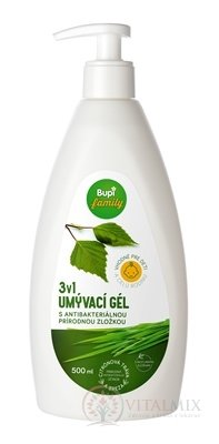 Bupi family UMÝVACÍ GÉL 3v1 CITRÓNOVÁ TRÁVA, BREZA 1x500 ml