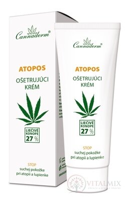 Cannaderm ATOPOS krém ošetrujúci, atopia a psoriáza 1x75 g