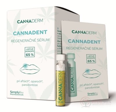 Cannaderm CANNADENT regeneračné sérum na afty a opary 10x1,5 ml