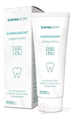 Cannaderm CANNADENT zubná pasta ošetrujúca 1x75 g