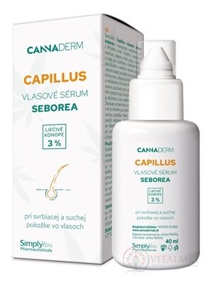 Cannaderm CAPILLUS vlasové sérum seborea 1x40 ml