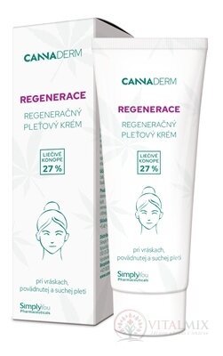 Cannaderm REGENERACE regeneračný krém na suchú pokožku 1x75 g
