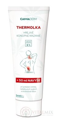 Cannaderm THERMOLKA hrejivé konopné mazanie 1x250 ml