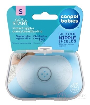 Canpol babies EasyStart Chrániče bradavie Premium veľ. S, tvarované, silikón, 1x2 ks