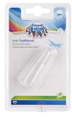 Canpol Babies Prvá kefka na zuby a ďasná silikónová 1x1 ks