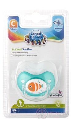 Canpol Babies Utišujúci cumlík Príroda silikón (18m+) C, anatomický , 1x1 ks