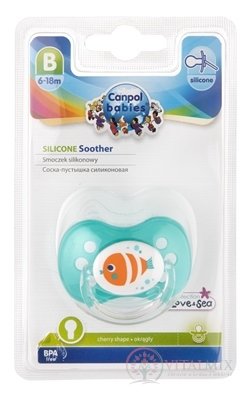 Canpol Babies Utišujúci cumlík Príroda silikón (6-18m) B, okrúhly, 1x1 ks