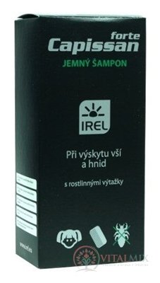 CAPISSAN forte jemný šampón pri výskyte vší a hníd 200 ml + hrebienok, 1x1 set