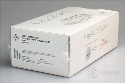 CapsiCards žel. kapsule vel´. 00 - FAGRON slonovinové 850 ks kartón 17x50 ks (1 bal.), 1x1 set