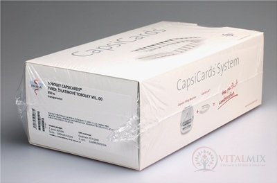 CapsiCards žel. kapsule vel´. 00 - FAGRON transparentné 850 ks kartón 17x50 ks (1 bal.), 1x1 set