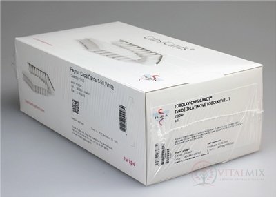 CapsiCards žel. kapsule vel´. 1 - FAGRON biele 1100 ks kartón 22x50 ks (1 bal.), 1x1 set
