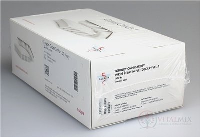 CapsiCards žel. kapsule vel´. 1 - FAGRON slonovinové 1100 ks kartón 22x50 ks (1 bal.), 1x1 set