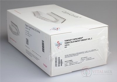 CapsiCards žel. kapsule vel´. 2 - FAGRON biele 1200 ks kartón 24x50 ks (1 bal.)
