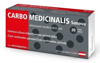 CARBO Medicinalis Sanova tbl 1x20 ks