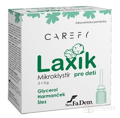 CAREFY Laxík mikroklystír pre deti 2x3 g