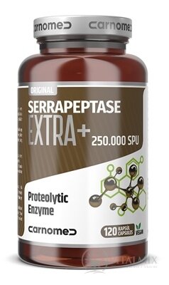 CarnoMed SERRAPEPTASE EXTRA+ 250.000 SPU cps (pre zvieratá) 1x120 ks