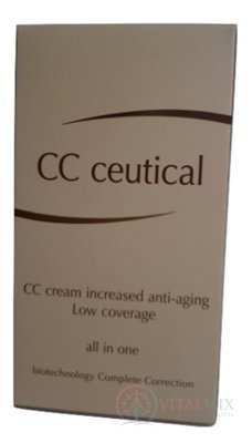 CC ceutical krém intenzívny účinok proti vráskam s jemnou krycou schopnosťou (low coverage) 1x30 ml