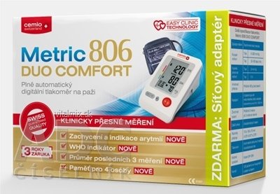 Cemio Metric 806 DUO COMFORT Tlakomer na rameno 1x1 ks