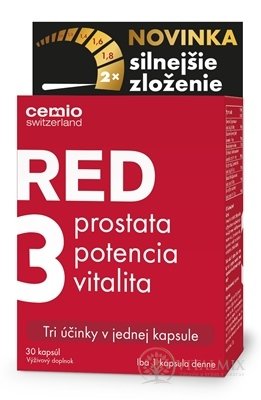 Cemio RED3 cps silnejšie zloženie 1x30 ks