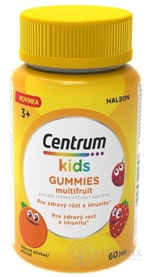 Centrum kids GUMMIES multifruit želé s vitamínmi a minerálmi 1x60 ks