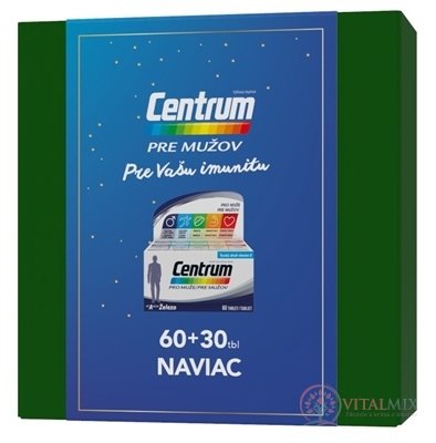 Centrum pre mužov (Vianočný balíček) tbl 60+30 naviac (90 ks), 1x1 set